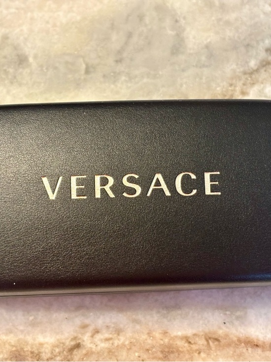 Versace Black Shield Sunglasses with Gold Medusa & Crystal Accents
